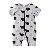 Pyjama Mouton Bébé En Velours à Manches Courtes