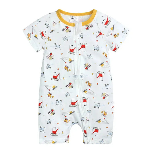 Pyjama à Motifs Engins de Chantier Pour Bébé