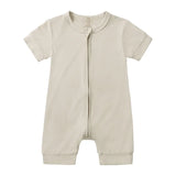 Grenouillère Bébé Courte Beige Sable