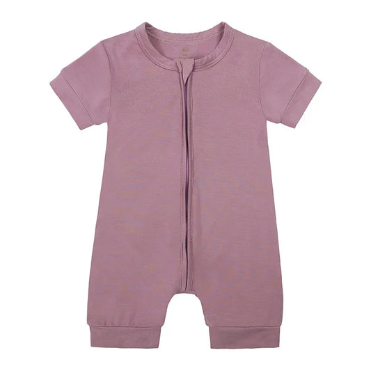 Grenouillère Bébé Lilas Courte