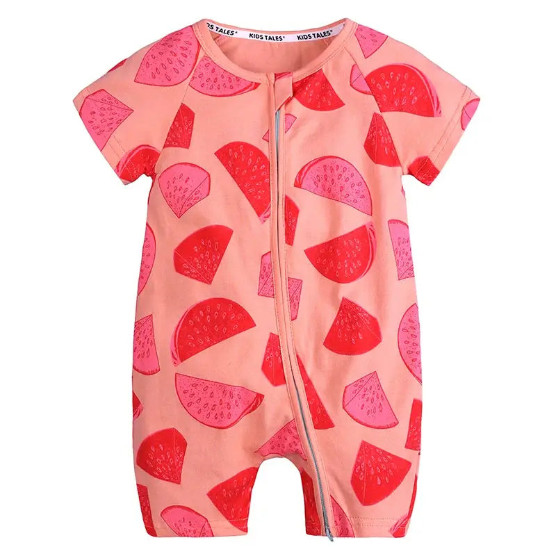 Grenouillère Bébé Été à Motifs Pastèques