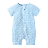Grenouillère Pyjama Bleu Ciel Nuage Bébé