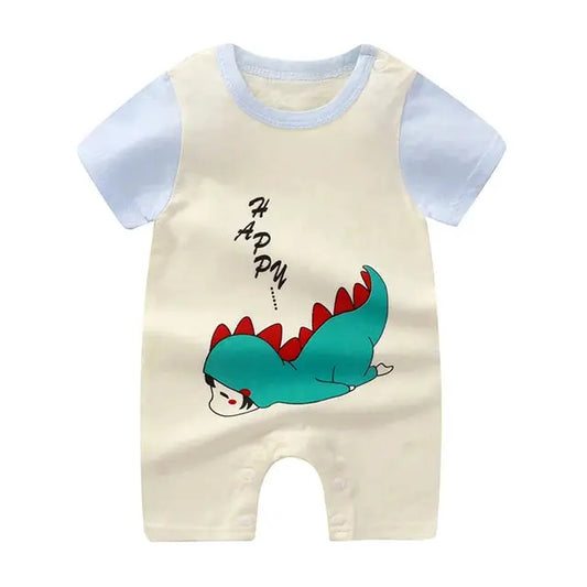 Grenouillère à Motif Dinosaure Bébé pour l'Été